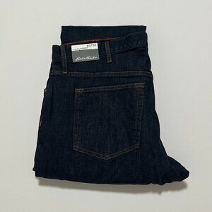 Eddie Bauer Flannel Lined Jeans *NWT Classic Straight Dark Wash Men's size 40x32